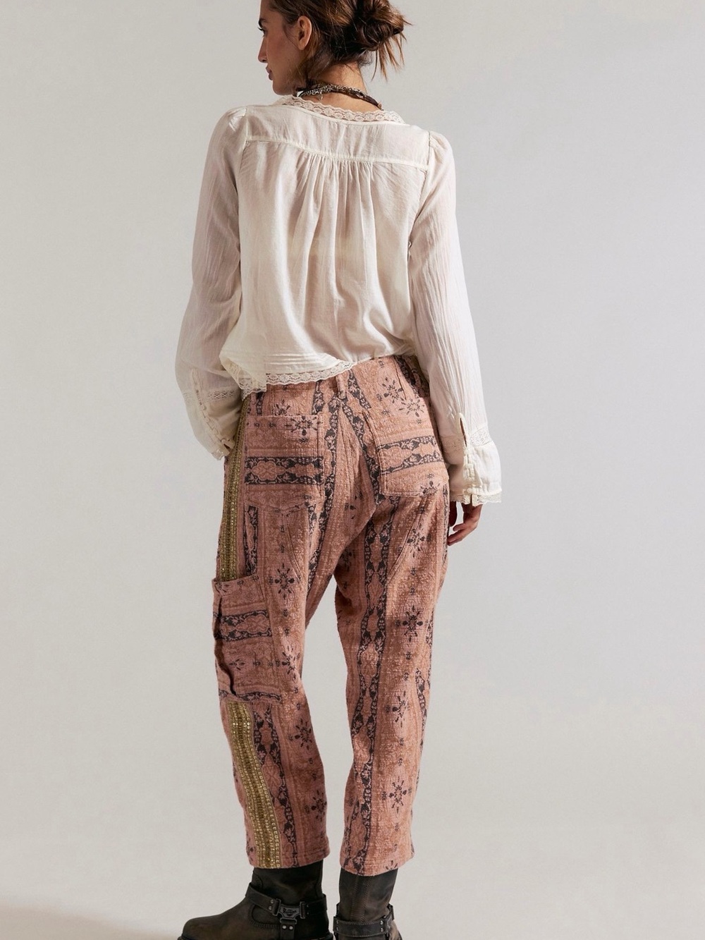 Free People Bay to Breakers Jacquard Pants - Picture 3 of 9